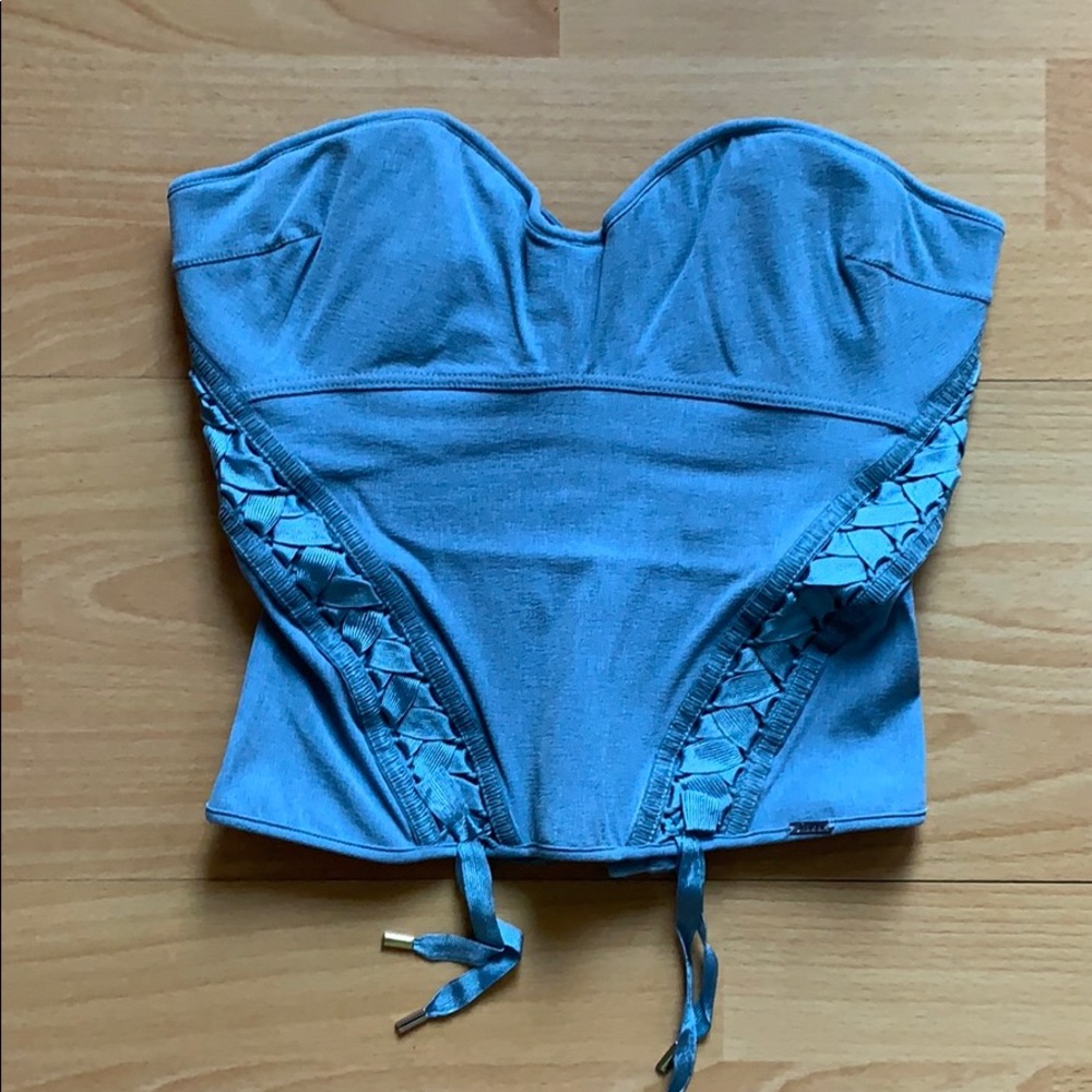 Dior Denim Bustier Top
